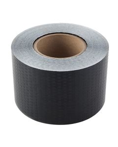 RV Bottom Board Repair Tape; Scrim Shield ™; Used To Repair Or Seal A Seam On Bottom Boards/ Tarps/ House Wraps; 180 Foot Length x 6 Inch Width; Black; Polyethylene; Adhesive Backing
