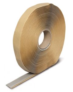 Roof Repair Tape; Use To Seal Uniquely Shaped Joints; Butyl Tape; 3/4 Inch Width x 30 Foot Length Roll; Gray; Single
