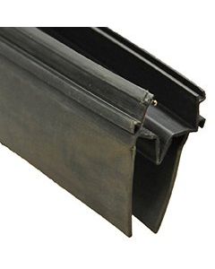 Slide Out Seal; Double EKD Seal Base With 2-3/4 Inch Wiper; 1-1/2 Inch Thickness x 3-1/2 Inch Width x 14 Foot Length; Black; Rubber
