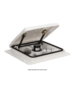 Roof Vent; MaxxFan ®; Manual Opening; For 14 Inch x 14 Inch; 4 Speed; White
