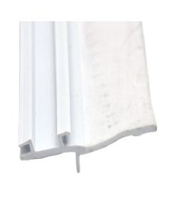 Slide Out Seal; EK Seal Base With 2 Inch Wiper; 1/2 Inch Thickness x 2-3/4 Inch Width x 35 Foot Length; White With Hats Red Tape; Rubber
