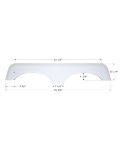 Icon, FENDER SKIRT, TANDEM, JAYCO, FS700, POLAR WHITE
