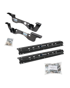 Fifth Wheel Trailer Hitch Mount Kit; Custom Quick; Outboard Bracket; Includes Rails For Installation; No Drilling Required

(KIT)17-C F250/F350/F450(EXCEPT CAB&CHASSIS) 5TH WHEEL CUSTOM QUICK INSTALL KIT
