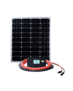 Solar Kit; 80 Watts/ 4.57 Amp; Screw Mount; 10 Amp Controller; With Mounting Hardware
