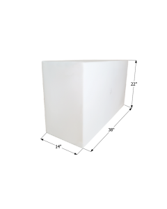 Fresh Water Tank; 50 Gallon Capacity; 38 Inch x 22 Inch x 14 Inch; WIthout Fittings
