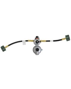 Regulator Kit, 2 Stage Excela-Flo Changeover Regulator Pkg W/ 2 - 1/4"INV X 3/8"FPT Pigtails (MER425-24)
