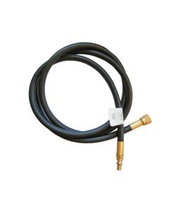 Propane Hose; Propane Feed Hose; For Connecting Propane Cylinder to RV; 1/4 Inch Quick Disconnect Nipple x 3/8 Inch Female Flare Swivel; 72 Inch Length
