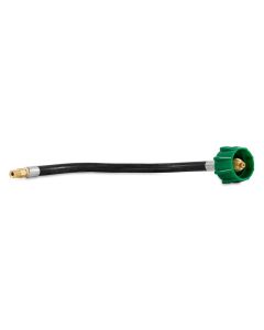 Pigtail Propane Hose Conn,12in, ccsaus, Clamshell