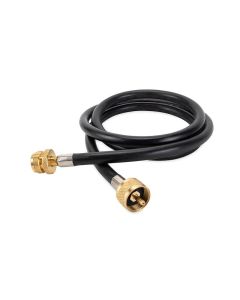 Propane Hose; Propane Feed Hose; Replacement Hose For Camco Part Number 59123/ 59103 and 59143; Male x Female Swivel 1 Inch-20 Female Throwaway Cylinder Threads; Without Regulator; Without Thermal Protection; 5 Foot Length
