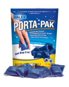 Waste Holding Tank Treatment; Porta-Pak ®; Biological Treatment Used To Control Odor/ Break Down Waste And Liquefy Tissue; Without Formaldehyde; With Deodorant; Fresh Scent; Lubricates Valves And Cleans Sensor; Treats Up To 50 Gallon Holding Tank; 32 Gram