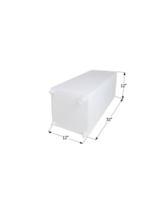 FRESH WATER TANK, WT2472, 32X12X12, 20 GAL W/3/8IN FITTINGS
