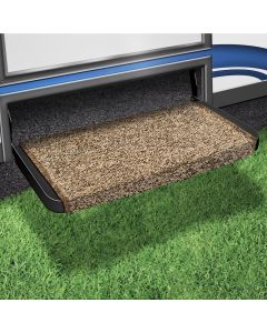 Entry Step Rug; Wraparound ® Plus; Wrap Around Hook And Spring; 20 Inch Width; Brown; Outdoor Turf With Marine Backing; With Shrink-wrap And Sleeve; Single
