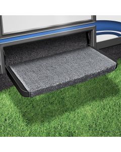 Entry Step Rug; Wraparound ® Plus; Wrap Around Hook And Spring; 20 Inch Width; Stone Gray; Outdoor Turf With Marine Backing; With Shrink-wrap And Sleeve; Single
