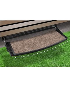 Entry Step Rug; Outrigger ® Radius ™; Wrap Around Hook And Spring; 22 Inch Width; Walnut Brown; Micro-Ribbed Textured; Olefin Fiber; With Shrink-wrap And Sleeve; Single
