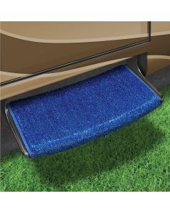 Entry Step Rug; Wraparound ® Radius ™; Wrap Around Hook And Spring; 22 Inch Width; Imperial Blue; Outdoor Turf With Marine Backing; With Shrink-wrap And Sleeve; Single
