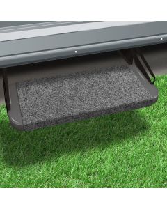 Entry Step Rug; Outrigger ®; Wrap Around Hook And Spring; 18 Inch Width; Castle Gray; Micro-Ribbed Textured; Olefin Fiber; With Shrink-wrap And Sleeve; Single

