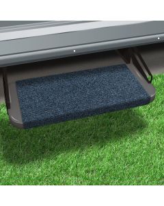 Entry Step Rug; Outrigger ®; Wrap Around Hook And Spring; 18 Inch Width; Atlantic Blue; Micro-Ribbed Textured; Olefin Fiber; With Shrink-wrap And Sleeve; Single
