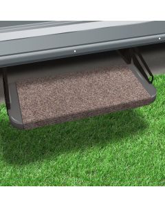 Entry Step Rug; Outrigger ®; Wrap Around Hook And Spring; 18 Inch Width; Walnut Brown; Micro-Ribbed Textured; Olefin Fiber; With Shrink-wrap And Sleeve; Single
