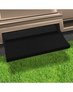 Entry Step Rug; Outrigger ®; Wrap Around Hook And Spring; 23 Inch Width; Black Onyx; Micro-Ribbed Textured; Olefin Fiber; With Shrink-wrap And Sleeve; Single
