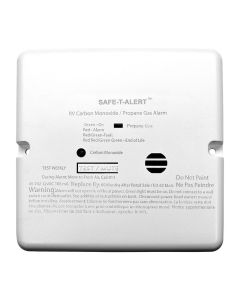Carbon Monoxide/ Propane Leak Detector; Safe-T-Alert ™; Detects Both LP And CO Gas; Alerts To Leak With Beeping; With LED Indicator; Flush Mount; 12 Volt Hardwired; White
