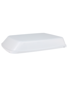 Air Conditioner Shroud; For Dometic/ Duo-Therm Penguin 11000/ 13500/ 15000 BTU Air Conditioners; Aerodynamic Design; 40 Inch Length x 28-1/2 Inch Width x 6-1/2 Inch Height; Polar White; High-Impact UV Resistant Material
