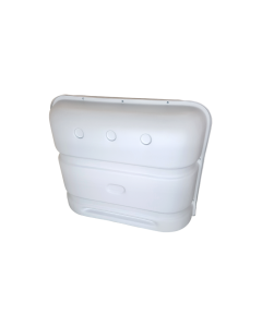 Propane Tank Cover; For Dual 20 And 30 Pound Tanks; 31 Inch Width x 25 Inch Height x 13 Inch Depth; Polar White; Polyethylene
