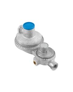 Propane Regulator; Without Shut Off Valve; 1/4 Inch NPT Inlet and 3/8 Inch NPT Outlet; Outlet Pressure of 11 Inch WC (Water Column); Two Stage Vertical Mount; 160,000 BTU/Hour; Without Hose; Approved For RV Use; Bulk
