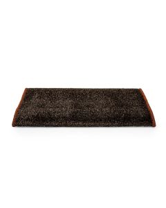 Entry Step Rug; Turf Step; Wrap Around Hook and Spring; XL Step Rug; 22 Inch x 23 Inch Width; Brown; Artificial Turf With TPE Backing; Weather and Mildew Resistant
