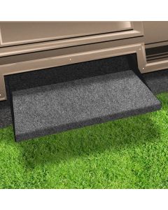 Entry Step Rug; Outrigger ®; Wrap Around Hook And Spring; 23 Inch Width; Castle Gray; Micro-Ribbed Textured; Olefin Fiber; With Shrink-wrap And Sleeve; Single
