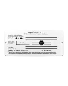 Carbon Monoxide/ Propane Leak Detector; Safe-T-Alert ™; Detects Both LP And CO Gas; Alerts To Leak With Beeping; With LED Indicator; Flush Mount; 12 Volt Hardwire; White
