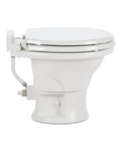Toilet; 311 Series; Permanent; Low Profile; Elongated Seat With 13-3/4 Inch Seat Height; Pedal Flush Control; Manual Flush; White Ceramic; 14-1/4 Inch Height x 14-7/8 Inch Width x 19 Inch Depth; Without Hand Sprayer
