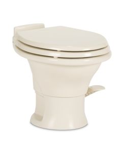 Toilet; 311 Series; Permanent; Low Profile; Elongated Seat With 13-3/4 Inch Seat Height; Pedal Flush Control; Manual Flush; Bone Ceramic; 14-1/4 Inch Height x 14-7/8 Inch Width x 19 Inch Depth; Without Hand Sprayer
