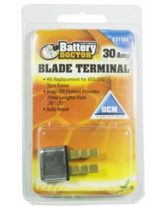 Circuit Breaker; 30 Amp; Replacement For ATO/ATC Fuses; Automatic Reset; Single; Blade Style
