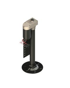Leveling System; Ground Control; Hall Effect Jack; 5000 Pound Capacity; Right Rear/ Follow Leg Only; With Mounting Plate
