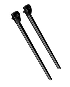 Awning Arm; Solera; For Patio Awnings; Flat; Powered With Speaker Head; 69 Inch From Awning Rail Down; Black; With 2 Arms/ Switch/ Wiring Harness and Fasteners; Full Set
