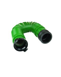Sewer Hose; Waste Master ™; Portable Tote Tank Adapter; 49 Inch Extended Length; 18 Inch Compressed Length; 4 To 1 Compression Ratio; Vinyl; Green; With Hose/ Cam Lock Adapter Fitting and Bayonet Fitting
