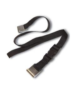 Battery Box Strap; Replacement Strap For Kwikee Battery Tray; Black; Metal Hooks At Each End And Adjustable Buckle For Easy Access; 33 Inch Length
