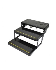 Entry Step Frame; Replacement Frame For 32 Series Double Step; Black; Heavy Gauge Steel

