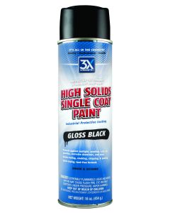 Paint; 3X Chemistry; For Indoor And Outdoor Use Resists Damage From Sunlight/ Weather/ Rust/ Oil/ Gasoline/ Corrosive Chemicals/ Fading/ Cracking/ Chipping And Peeling; Gloss Black
