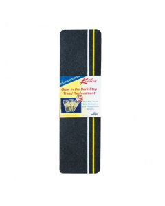 Entry Step Rug; Self Adhesive; 21 Inch Width; Black With Yellow Glow In The Dark Strip; Replacement

