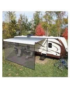 SHADE FRONT PANEL AWNING  BLACK 6X10