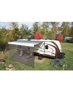 SHADE FRONT PANEL AWNING  BLACK 8X15