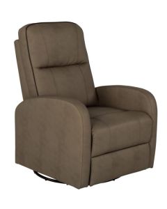 Chair; Thomas Payne Furniture; Swivel Pushback Recliner; 28 Inch Width x 34 Inch Depth x 41 Inch Height Overall; 64 Inch Reclining Depth; 21 Inch Width x 21 Inch Depth x 19 Inch Height Sitting Surface; Non-Folding; Grummond; PolyHyde® Euro Leather Vinyl W