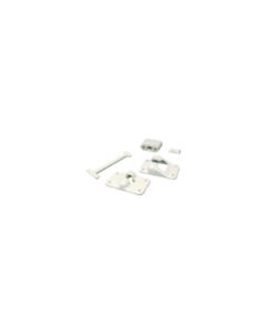 Door Catch; For Holding RV Cabinet Doors Open; T Style; 4 Inch; Polar White; Composite; With Bumper; Single; Packaged
