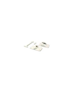 Door Catch; For Holding RV Cabinet Doors Open; T Style; 6 Inch; Polar White; Composite; Single; Packaged
