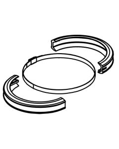 Toilet Seal; Replacement Toilet Seal; With Half Clamp/ Ring
