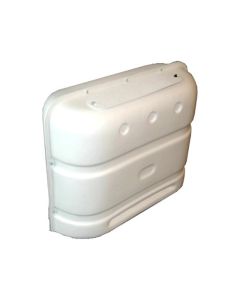 Propane Tank Cover; For Dual 20 And 30 Pound Tanks; 31 Inch Width x 25 Inch Height x 13 Inch Depth; Polar White; Polyethylene; With Access To Gas Valve Provide Quick And Easy Access To The On/Off Handles And Regulator
