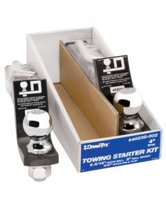 Towing Starter Kit, W/quick-Loading 2 Sq. Ball Mount, 7,500 Lbs. Gtw, 1 Ball Hole, 9 Length, 2-3/4 Rise, 4 Drop & 2-5/16 C