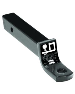 Trailer Hitch Ball Mount; Easy Load; Class III/ IV; Fits 2 Inch Receiver; 6000 Pound Gross Trailer Weight/600 Pound Tongue Weight; 2 Inch Drop/ 3/4 Inch Rise; Non-Swivel; Non-Extendable; 10-1/2 Inch Shank; 1 Inch Ball Hole; Without Ball; Powder Coated; Bl