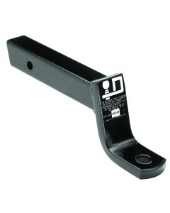 Trailer Hitch Ball Mount; Easy Load; Class III/ IV; Fits 2 Inch Receiver; 6000 Pound Gross Trailer Weight/ 600 Pound Tongue Weight; 4 Inch Drop/ 2-3/4 Inch Rise; Non-Swivel; Non-Extendable; 11 Inch Shank; 1 Inch Ball Hole; Without Ball; Powder Coated; Bla